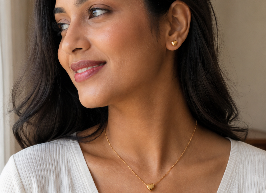Forever Heart 18KT Gold Plated Chain