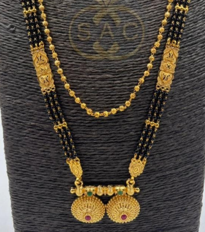 Micro Gold Mangalsutra Set - 1456