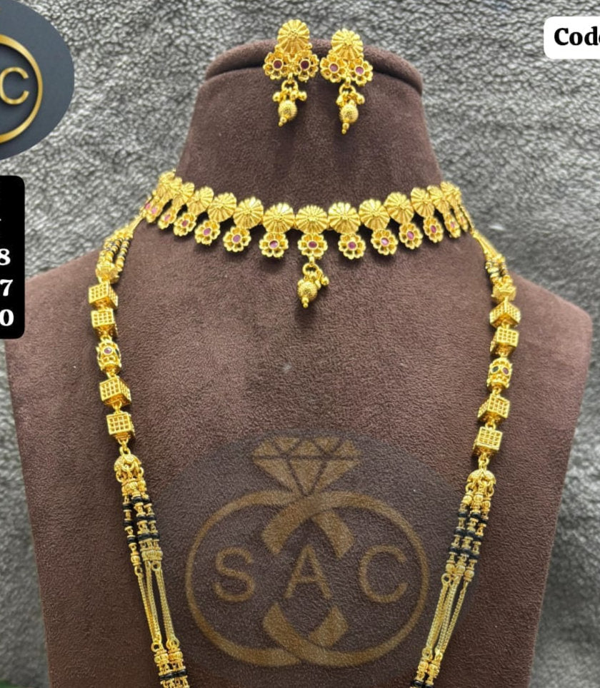 Micro Gold Mangalsutra Set