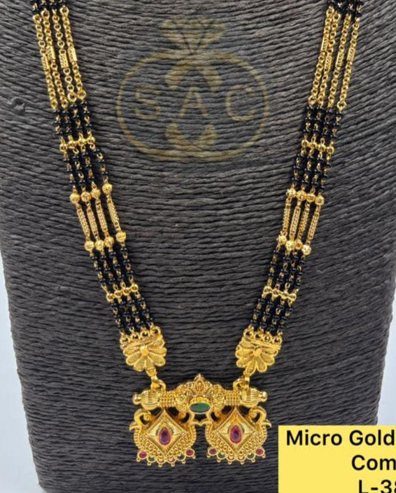 Micro Gold Mangalsutra Set - 1457