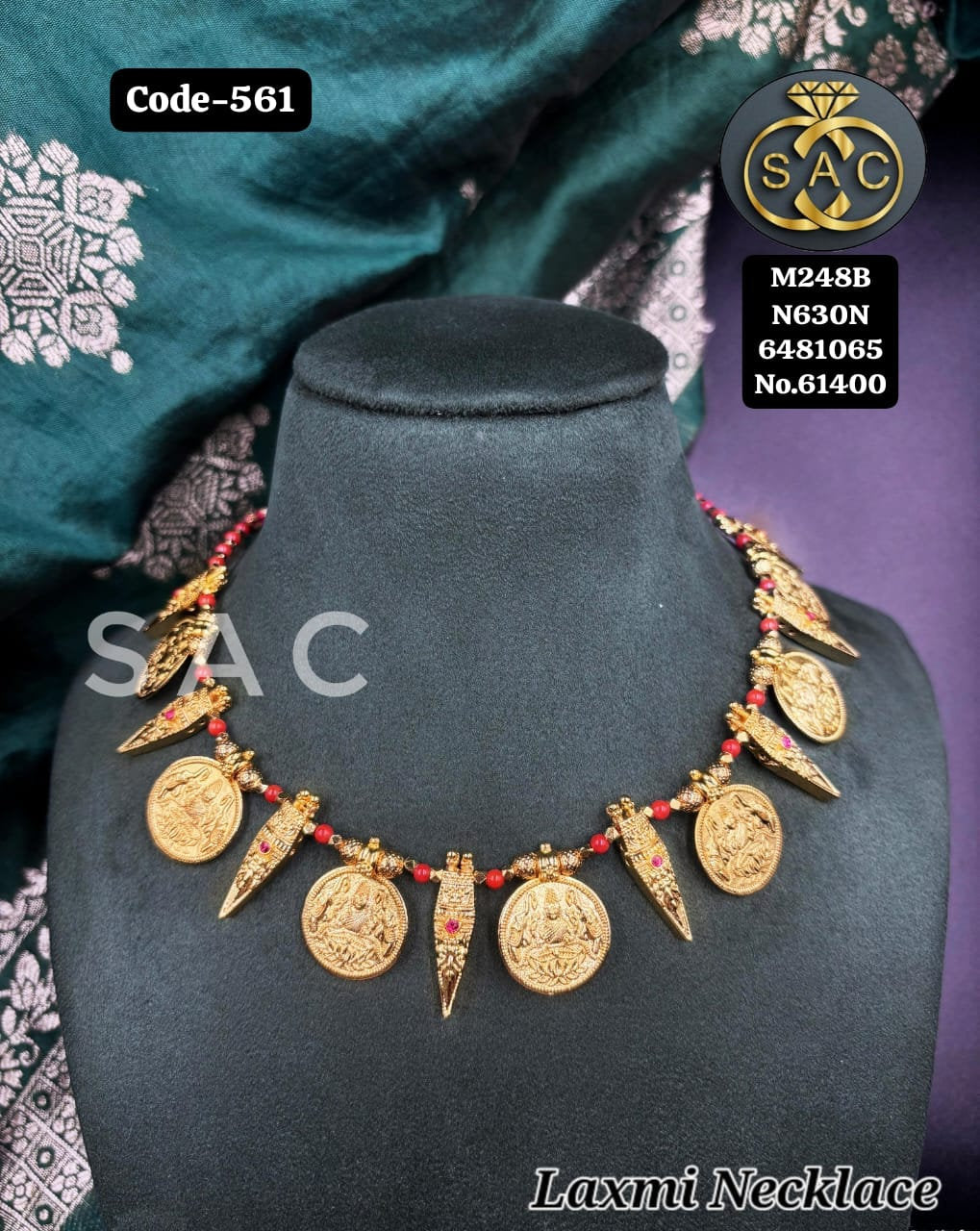 PREMIUM QUALITY LAXMI NECKLACE - 561