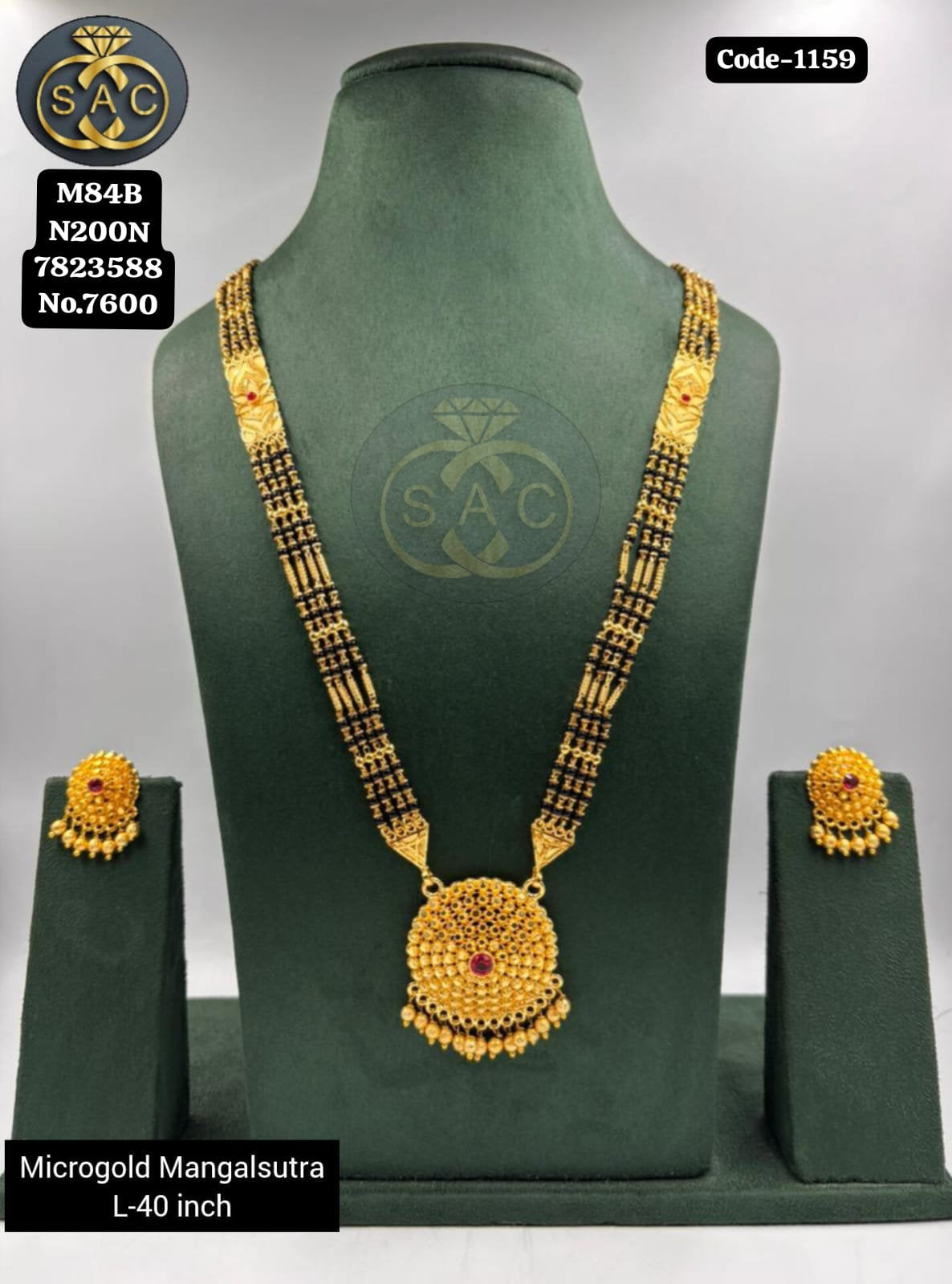 Micro Gold Mangalsutra Set - 1159