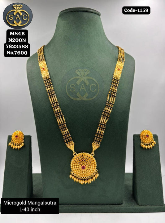 Micro Gold Mangalsutra Set - 1159
