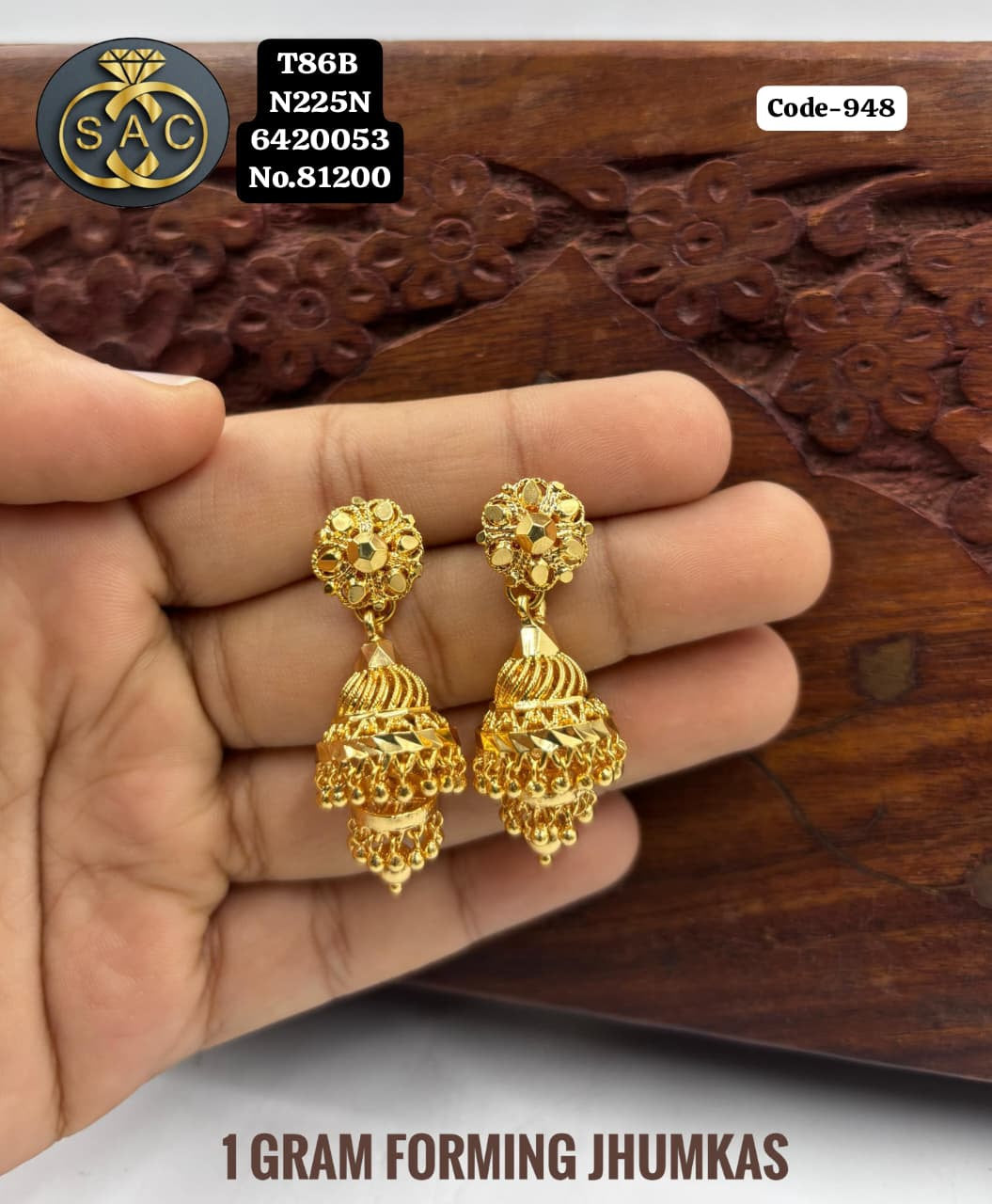 1 GM FORMING JHUMKA - 948
