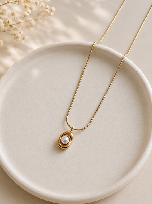 Pearl Aura 18KT Gold Plated Chain