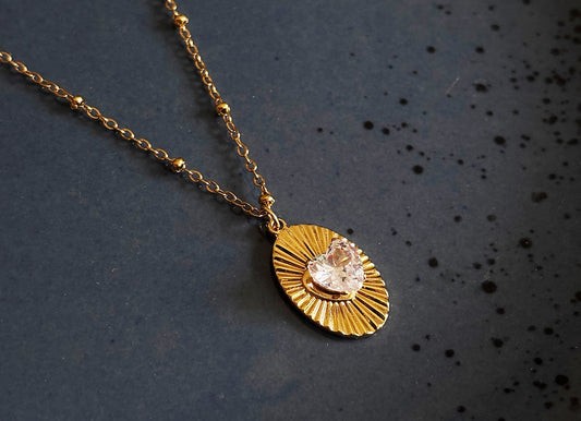 Heart Radiance 18KT Gold Plated Chain