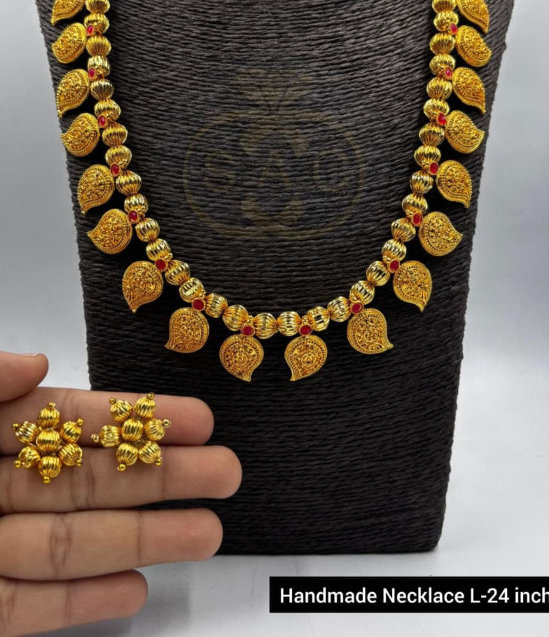 Premium Quality Handmade Long कोयरी Necklace - 957