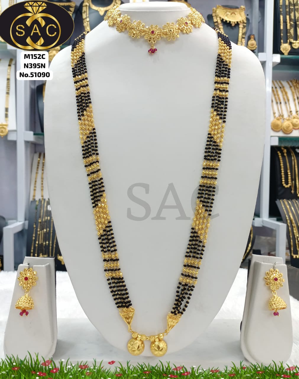 Premium Quality Micro Gold Mangalsutra Combo Set