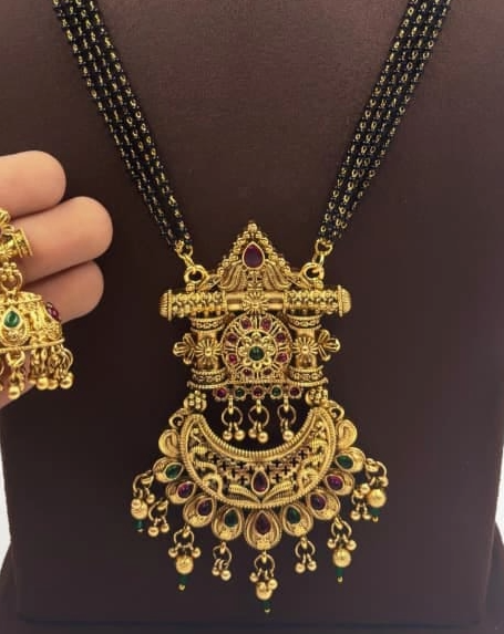 Premium Quality Heritage South Mangalsutra Combo Set -1401