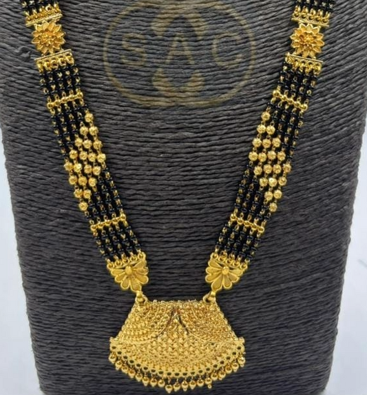 Micro Gold Mangalsutra Set - 1459