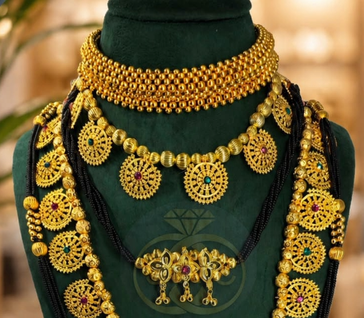 New Micro Gold plated Gourai Combo Set - 1593