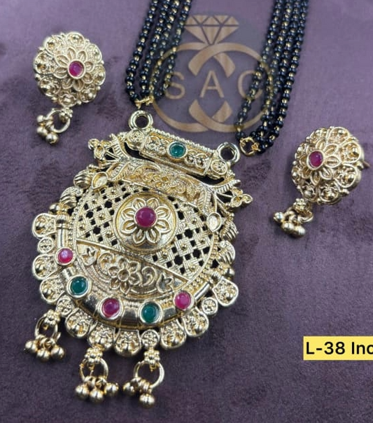 Micro Gold Mangalsutra  Set - 897