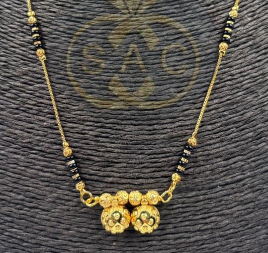 New Micro Gold Short  Mangalsutra - 1522