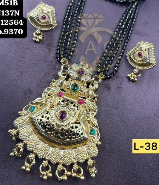Micro Gold Mangalsutra  Set - 894