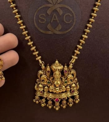 Premium Quality Heritage  Laxmi pendant Necklaces Combo Set-1429