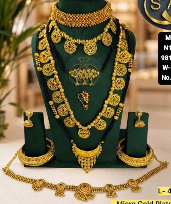 New Micro Gold plated Gourai Combo Set - 1596